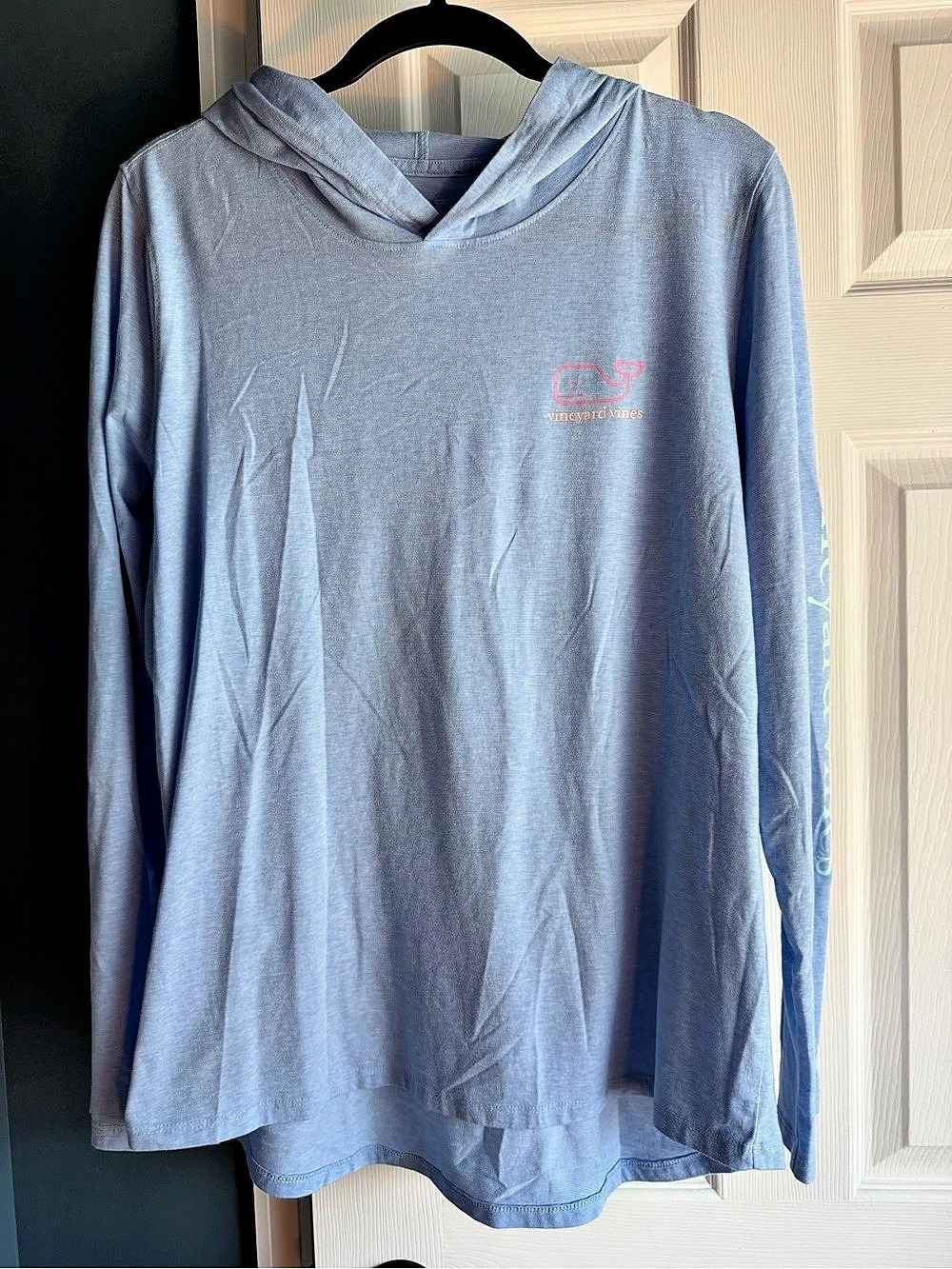 Vineyard Vines Edgartown Lightweight Hoodie Blue Large Like New